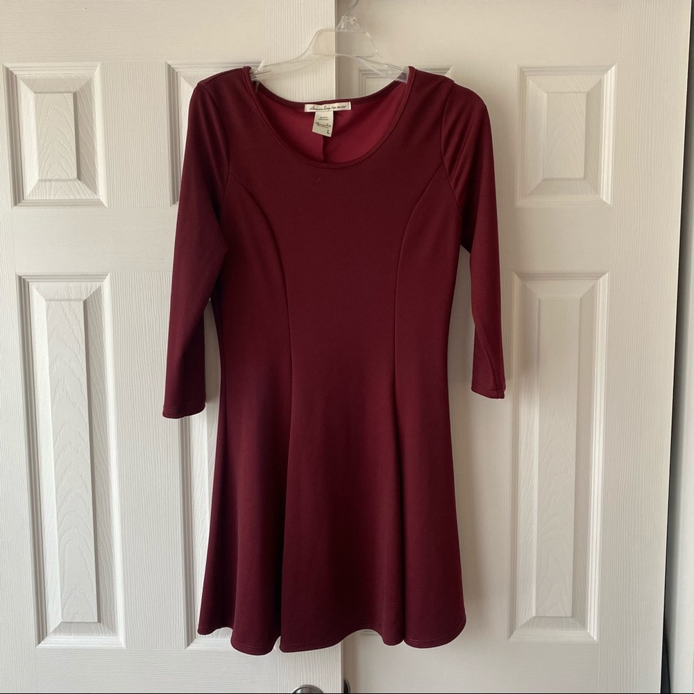 Burgundy dress